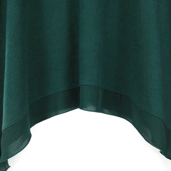 Forest Green Knit Tunic Sweater - 1X - Picture 4 of 5